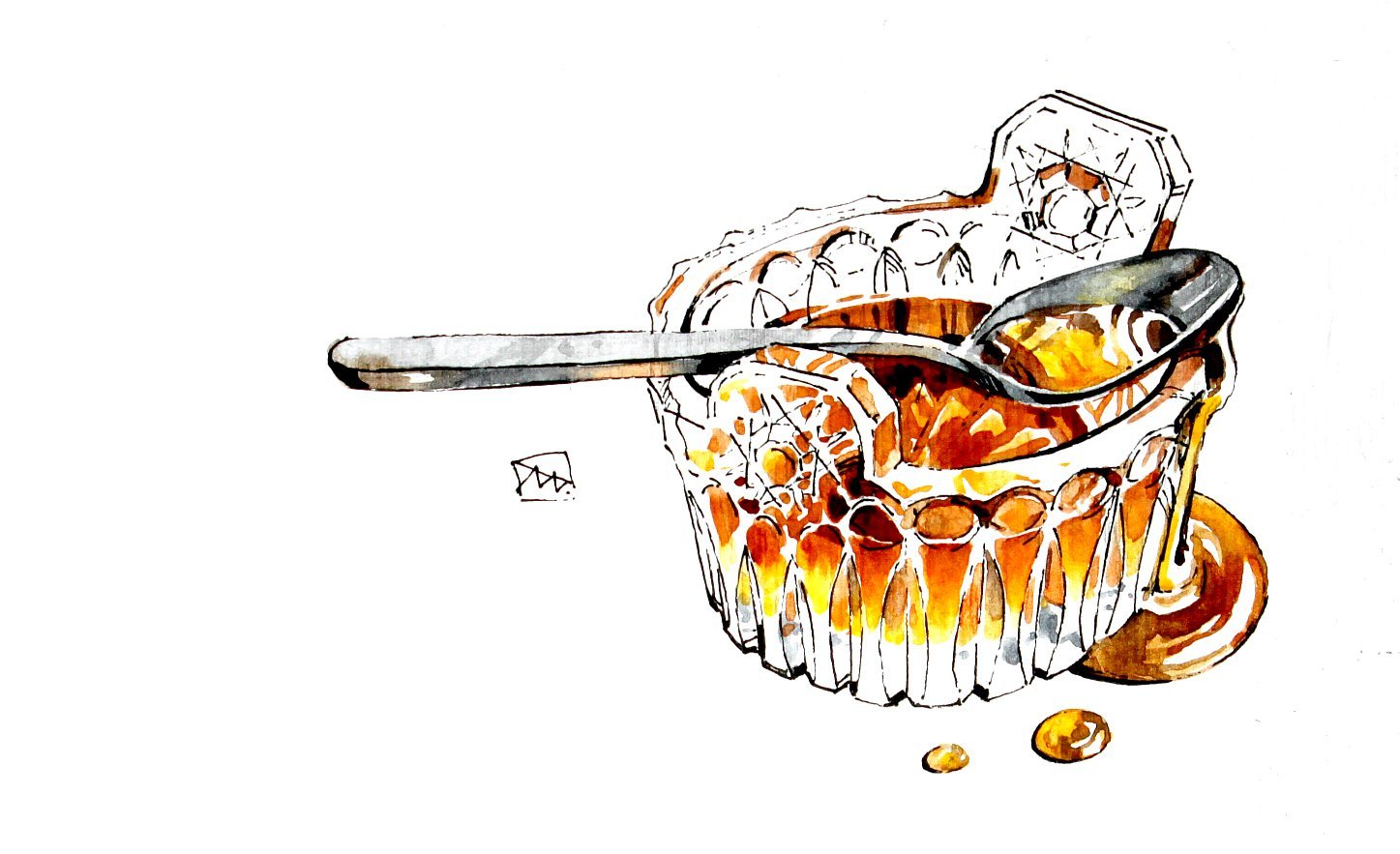 Вкусный мёд рисунок