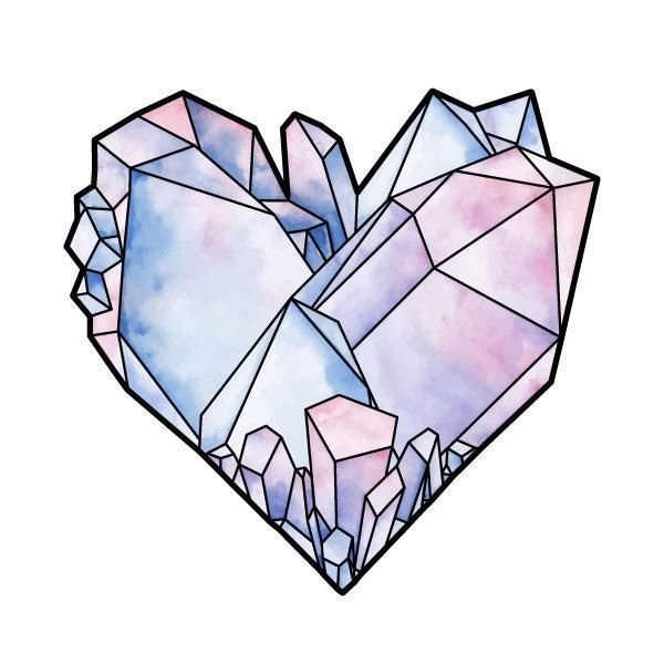 Кристалл в виде сердца