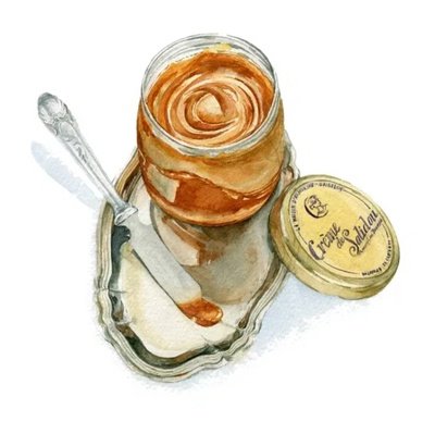 Сгущенка акварель