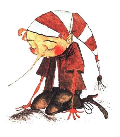 Грустный Буратино