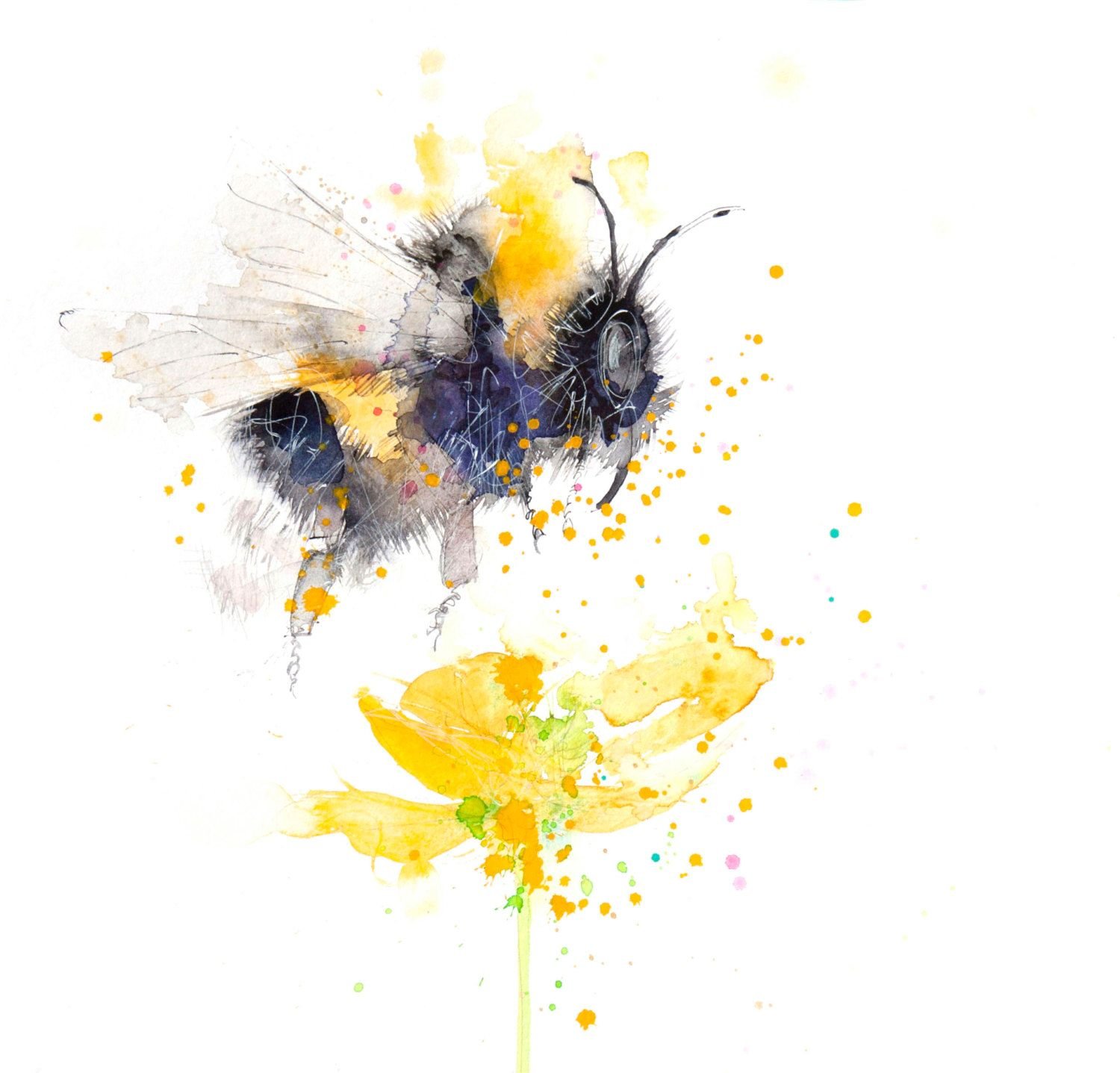 Акварельная Пчелка