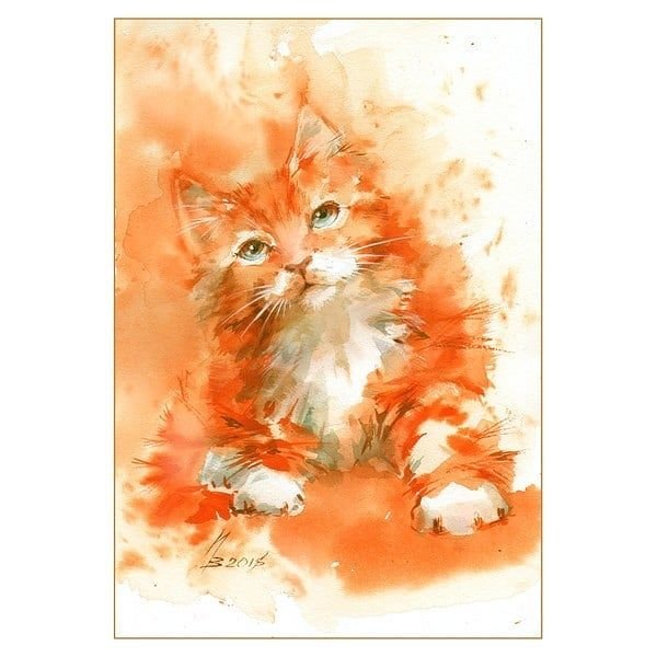 Инна Петрашкевич акварель осень