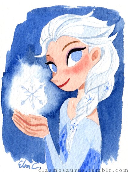 Эльза акварель