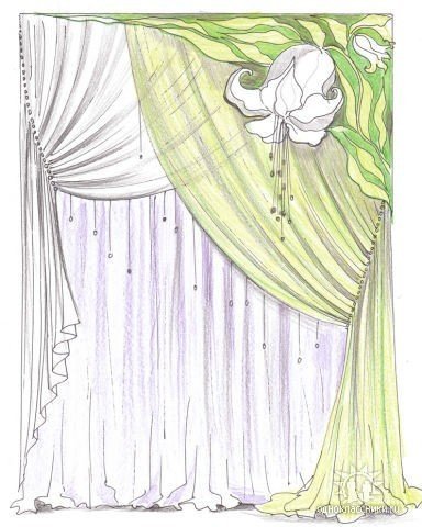 Идея для рисования штор