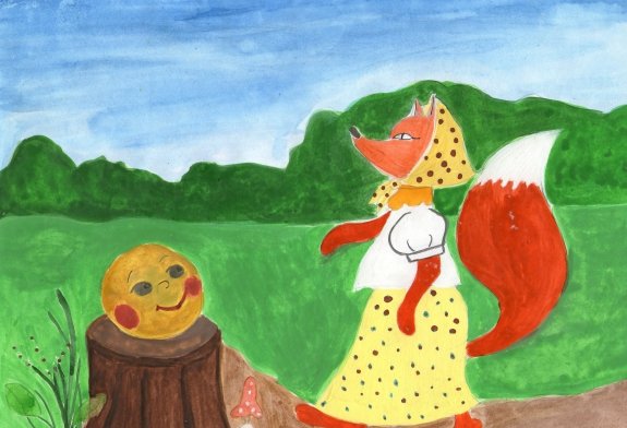 Колобок заяц для детей