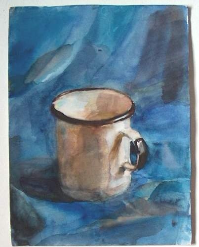 Гризайль гуашью натюрморт Академический