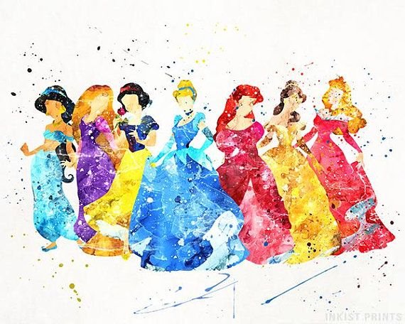 Дисней акварель