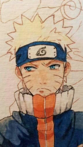 Акварелью рисунки из Наруто