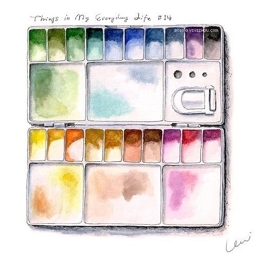 Палитра для акварели