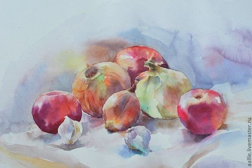 Аля Прима лессировка