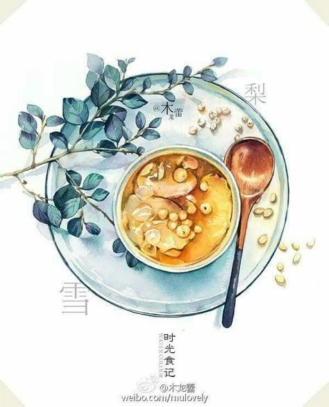 Каша акварель