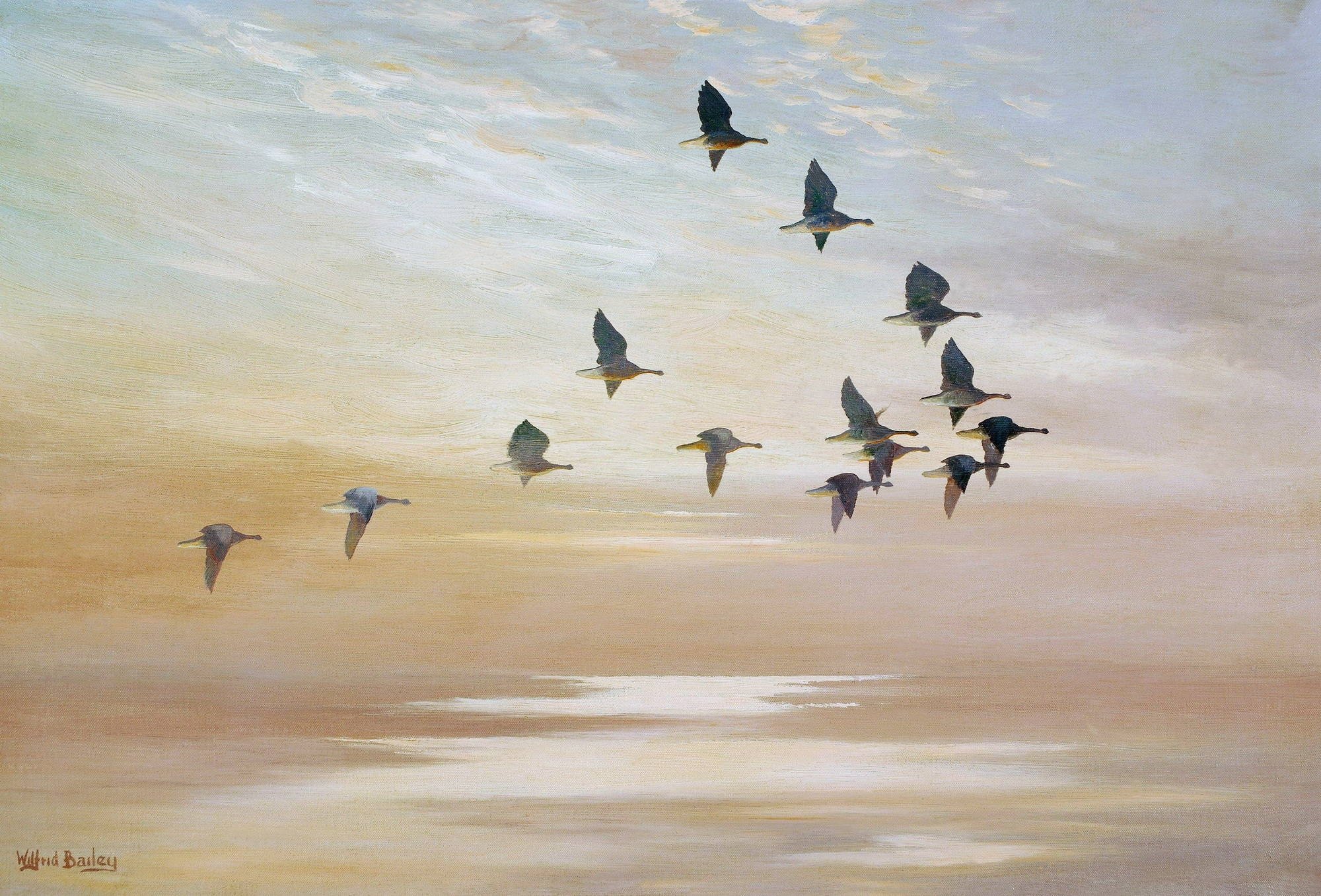 Птицы улетают в картинах художника Левитана