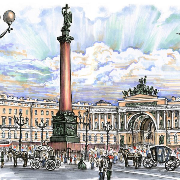 Дворцовая площадь арка главного штаба