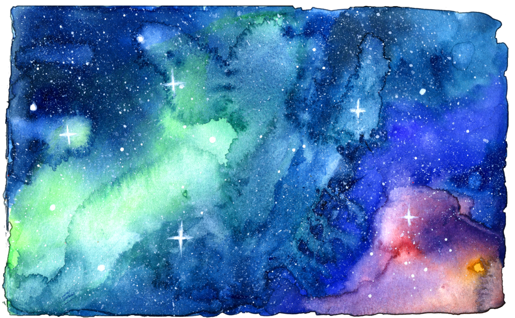 Космос акварелью для детей. Ночное небо акварелью. Космическое небо акварелью. Звезды акварель. Космос рисунок.