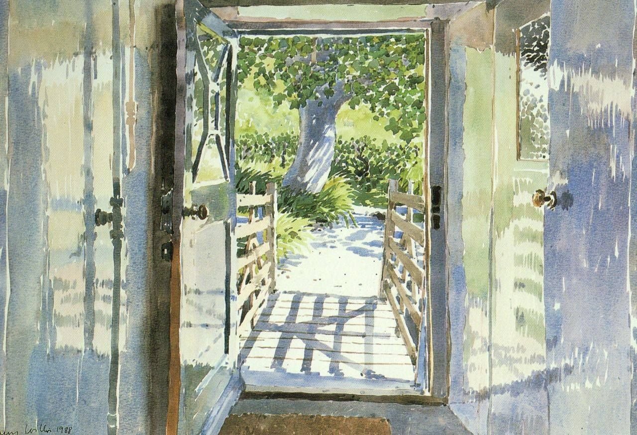 Открытая картина. Lucy Willis художник. Вид из окна акварелью. Летнее окно в живописи. Настежь окно. В живописи.
