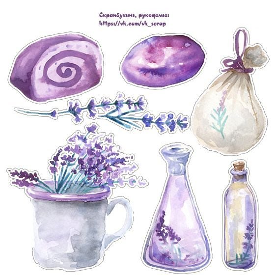 Мелкие предметы рисунок акварелью