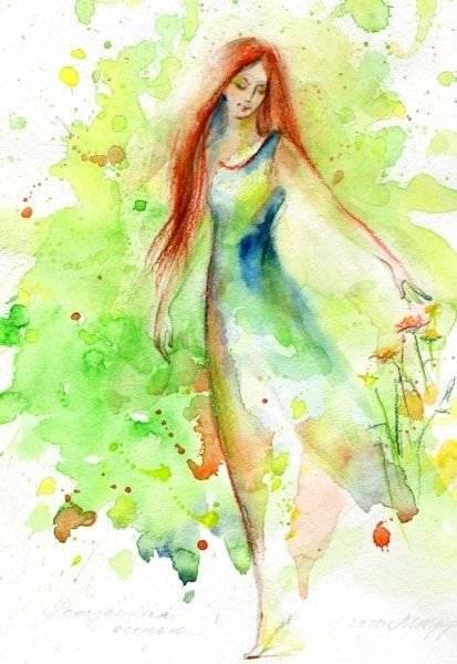 Марина Трушникова акварель картины