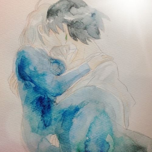 Хаул Ходячий замок акварель