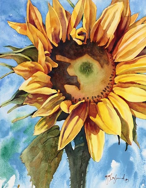 Подсолнухи живопись гуашь