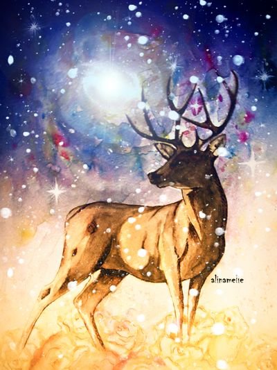 Карл Циммерман художник олени