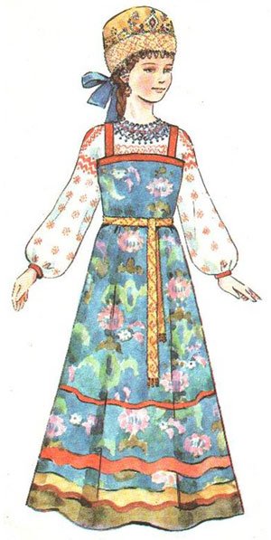 Билибин народный костюм