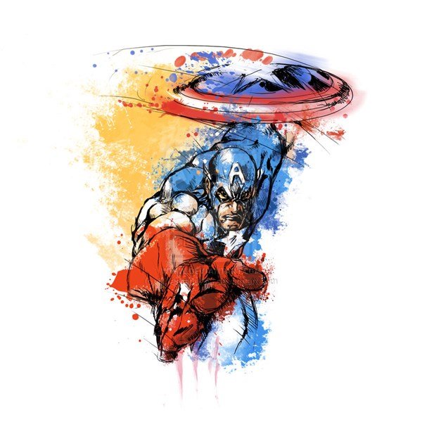 Тату Марвел эскизы