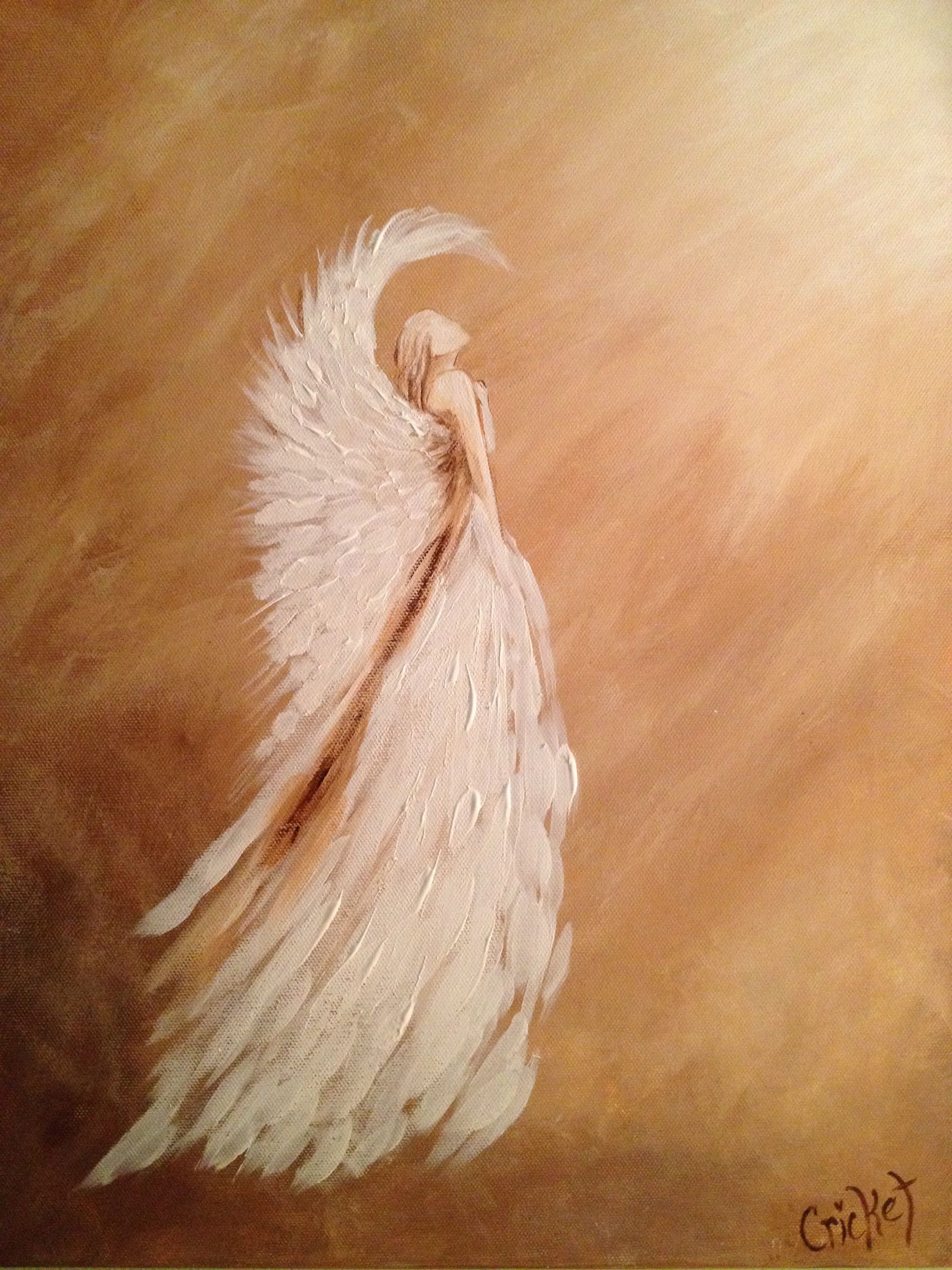 Картина ангела с крыльями