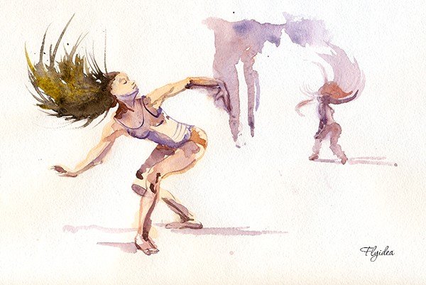 Этюды фигуры человека в движении