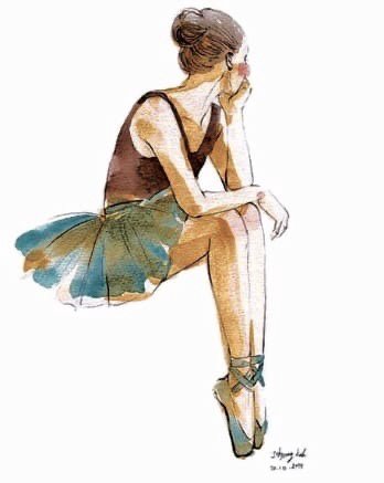 Стаффаж акварель