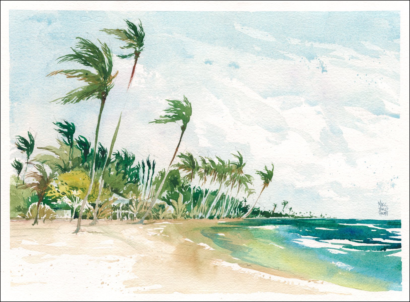 рисунки с морем и пляжем
