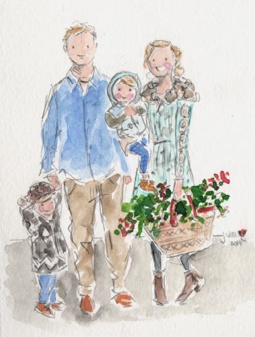 Счастье акварель