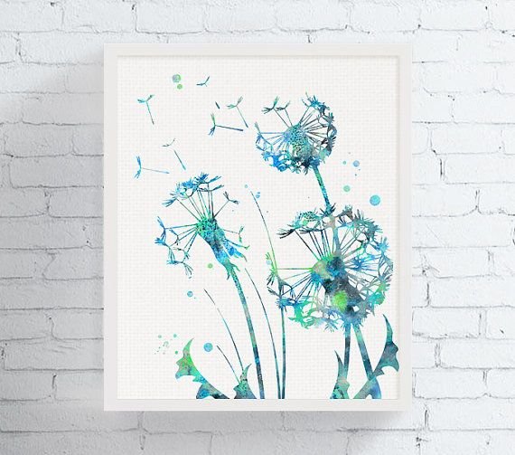 Рисунки акварелью для декора