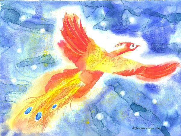 Жар птица монотипия