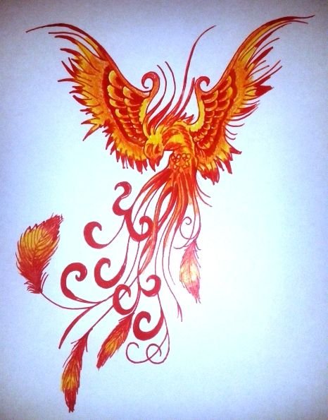 Стилизованный образ птицы Феникс