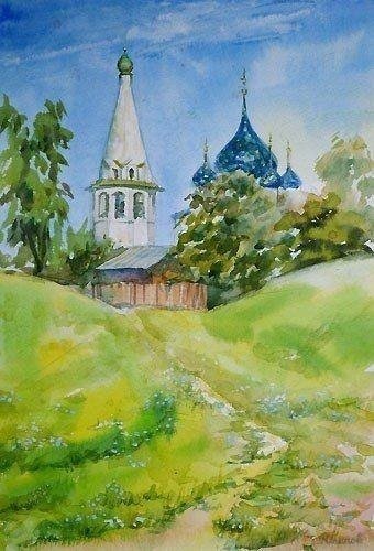 Суздаль Этюд городского пейзажа