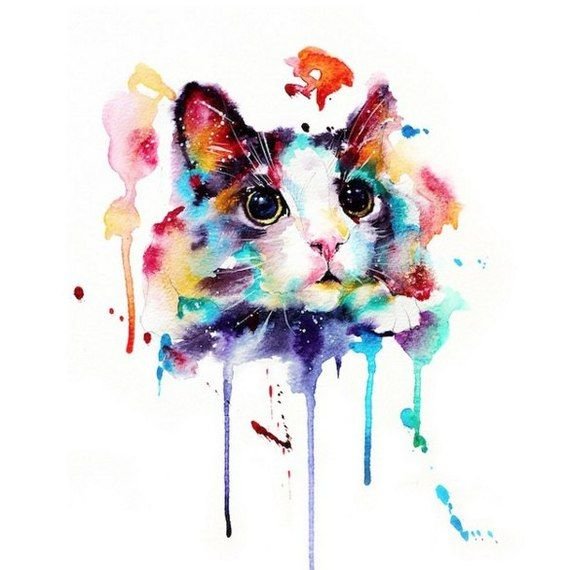 Акварельные коты
