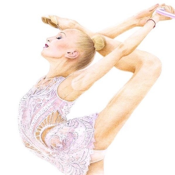 Гимнастка рисунок