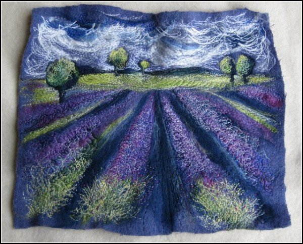 Акриловые краски на фетре