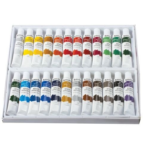 Краски акриловые БРАУБЕРГ 24