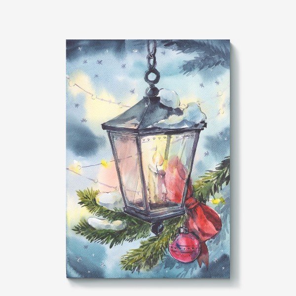 Фонарик акварелью