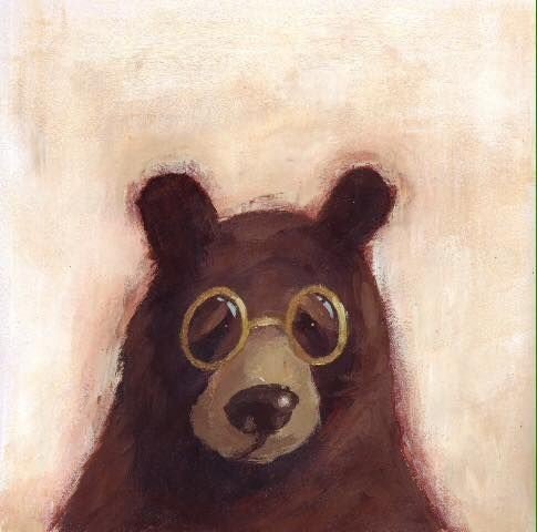 Арты акрилом медведь