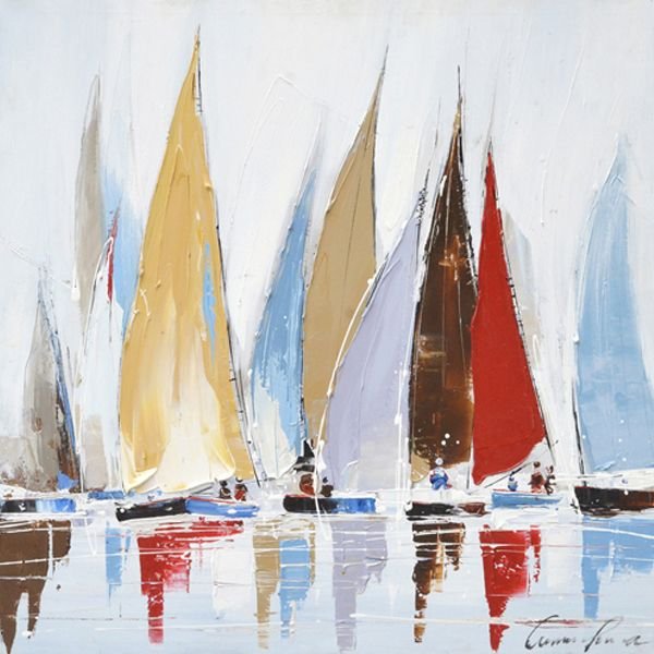 Яхты живопись акрилом