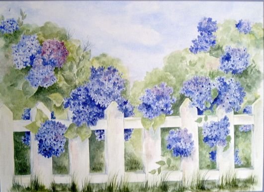 Гортензия картина на стену