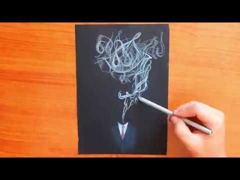 Дым акриловыми красками