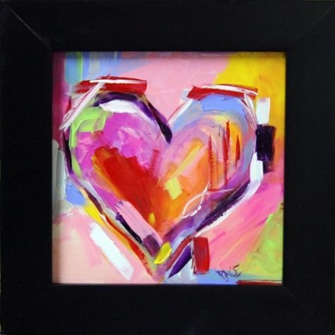 Картина акрилом сердце