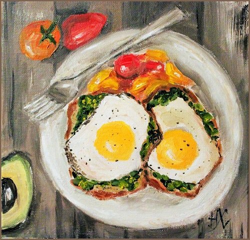 Яичница в живописи