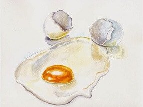 Омлет акварель