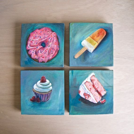 Сладости акрилом картина