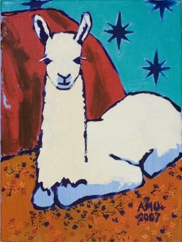 Лама акрилом