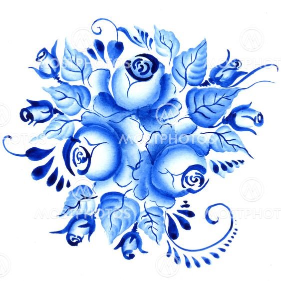 Гжель рисунок